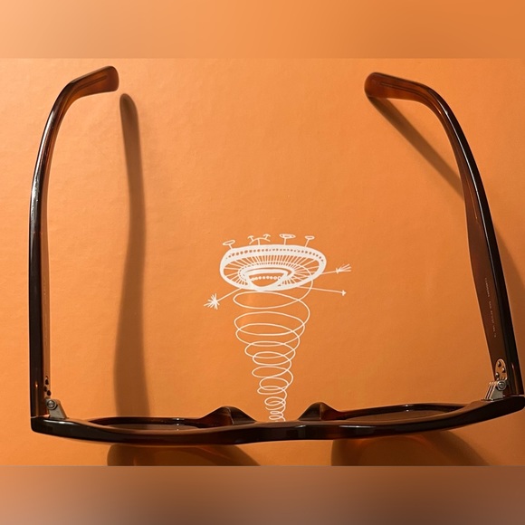 Celine Oversized Round Tortoise Shell Sunglasses CL4005 IN Blonde Orange Brown - Picture 5 of 14